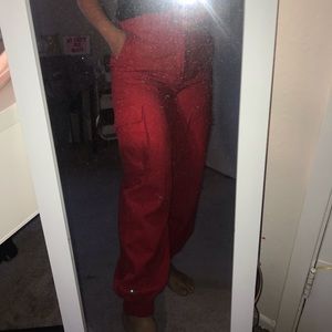 Red Cargo Pants